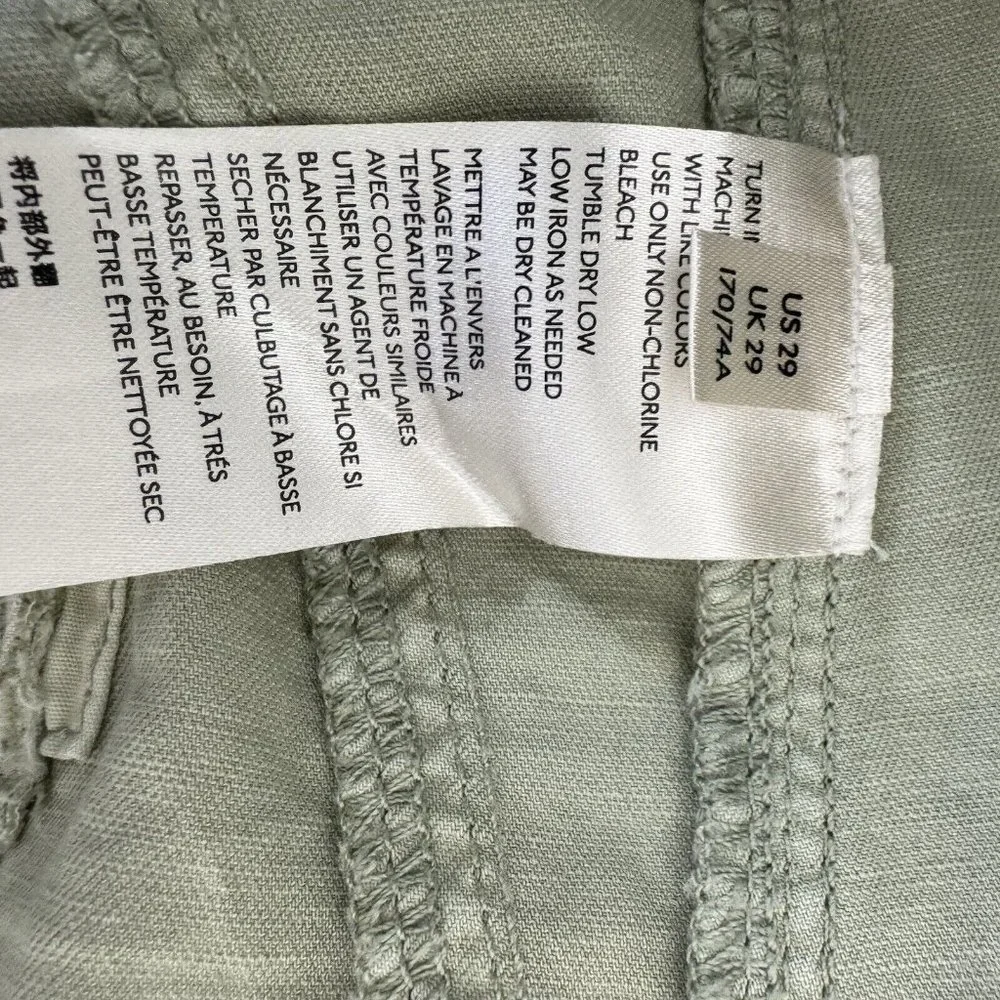 Anthropologie The Wanderer Pants Womens Size 29 Tie Dye Green High Rise Pants - Picture 8 of 9